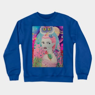 lady space Crewneck Sweatshirt